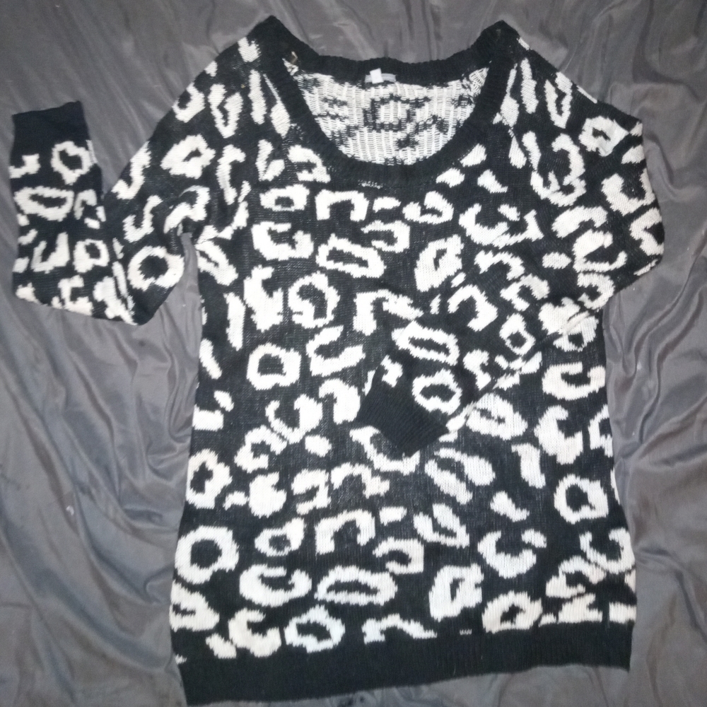 Charlotte Russe Cheetah Print Sweater